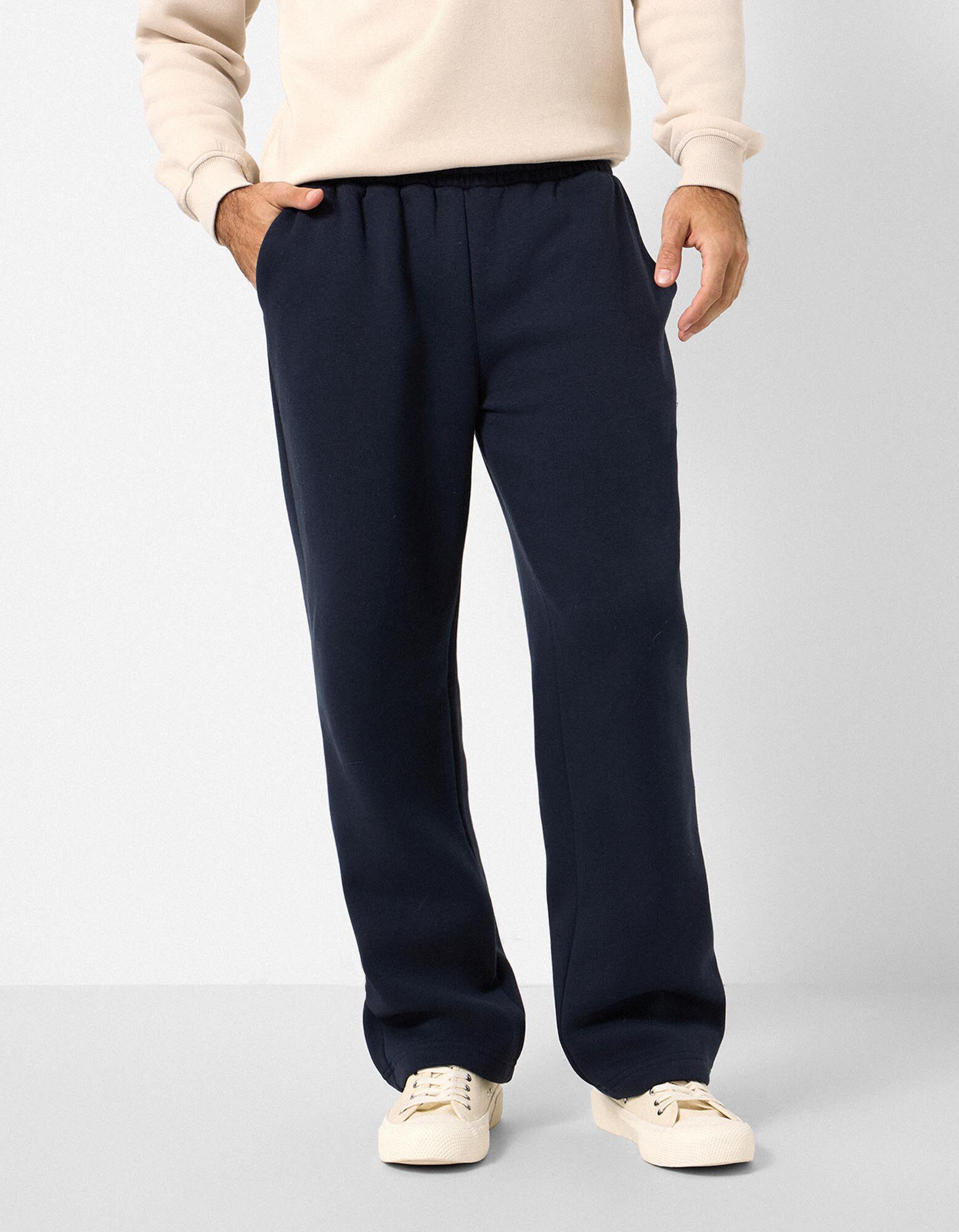 Jogginghose - Wide Fit - Dunkelblau