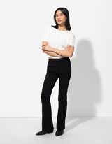 Strickshirt - einfarbig - weiß