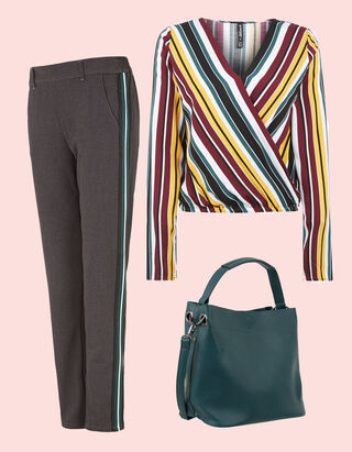 Streifen in Wickeloptik