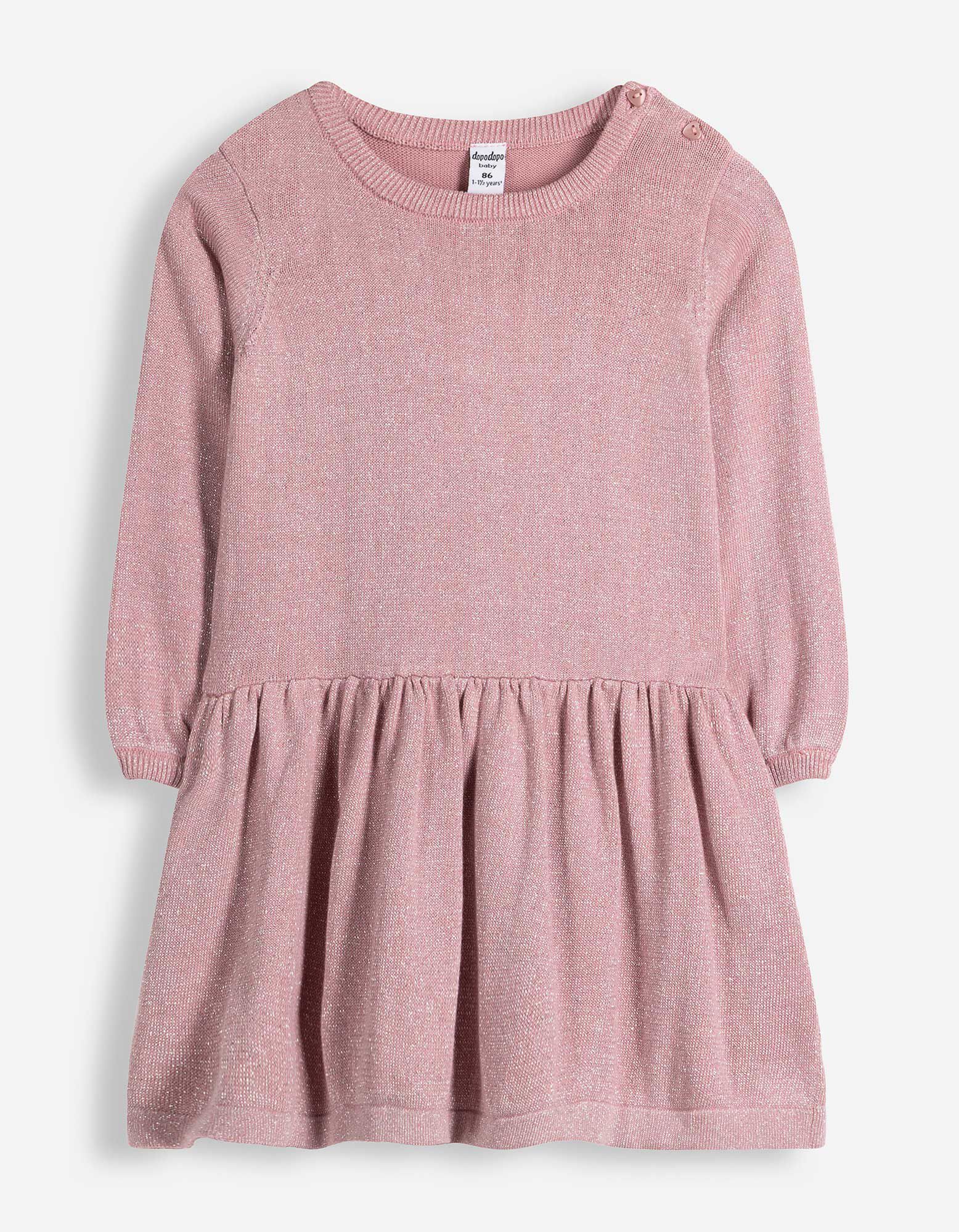 Kleid - Feinstrick - Rosa