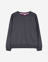 Sweatshirt - Stickereien - dunkelgrau