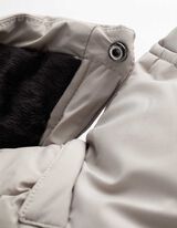 Parka - Rezistent la apă - Gri deschis