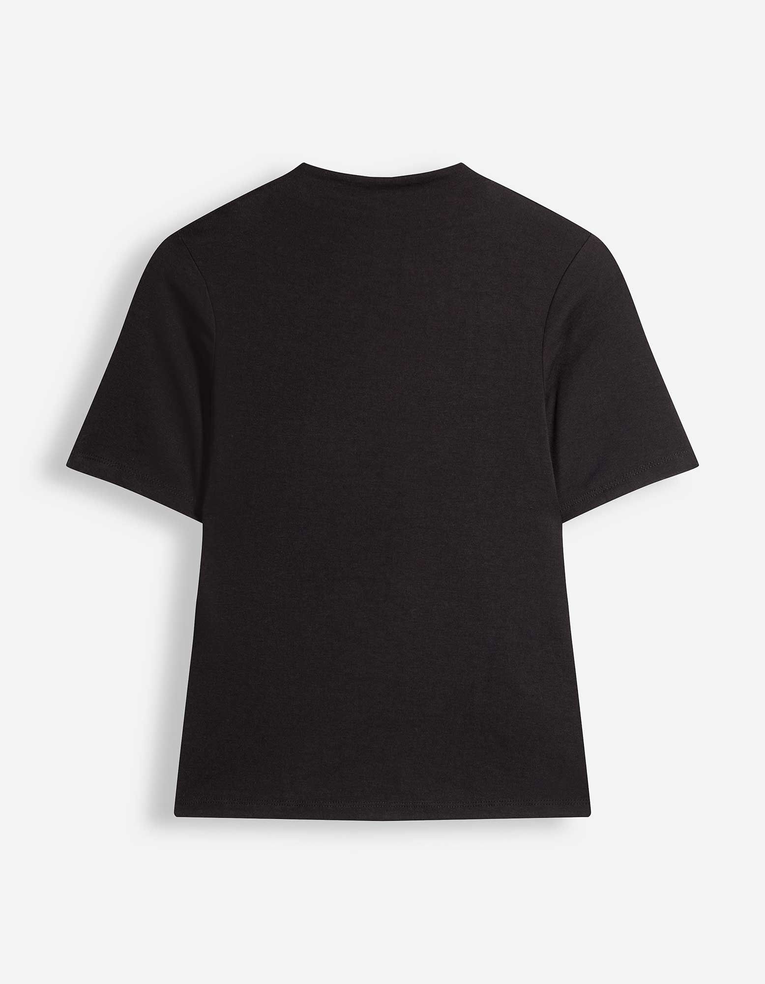 T-Shirt - Modal-Anteil - Schwarz
