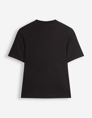 T-Shirt - Modal-Anteil - Schwarz