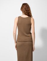 pleteni vrh - Mje&scaron;avina viskoze - smedja