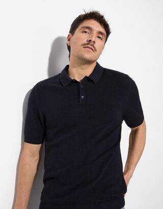 Poloshirt - Polokragen - dunkelblau