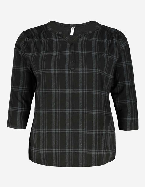 Takko Damen Shirt - Viskose-Anteil Plus Size schwarz 42/44