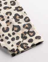 Leggings - Allover-Print - beige