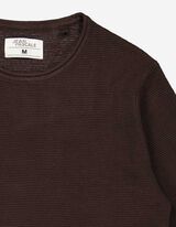 Pullover - Estremit&agrave; arrotolate - marrone