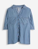 Halenka - Na&scaron;it&eacute; kapsy - svetle  modra