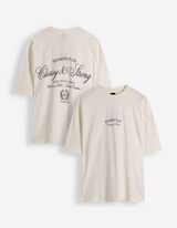 T-Shirt - R&uuml;ckenprint - wei&szlig;