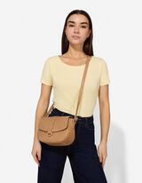Tasche - Kunstleder - beige