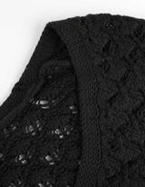 Bolero - Perforált kötött - fekete