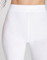 Kolesarske hlače - Me&scaron;anica bombaža - belo