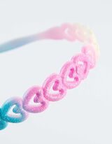 plaukų papuošalai - Spalvų gradientas - ryskiai rozinis