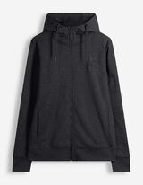 Sweatjacke - Kapuze - Dunkelgrau