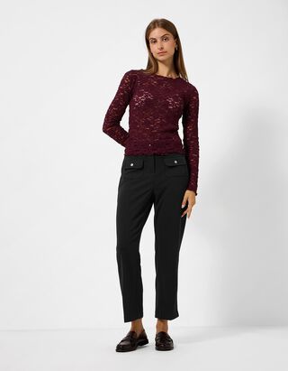 Hose - Slim Fit - Schwarz