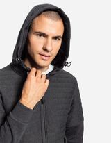 Sportinis švarkelis - Mezginys stulpeliu - tamsiai pilkas