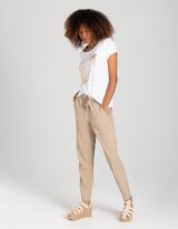 Majica kratkih rukava - Sjajni print - bela