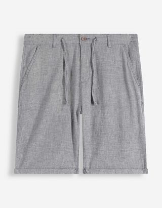 Chinoshorts - Meliert - dunkelblau