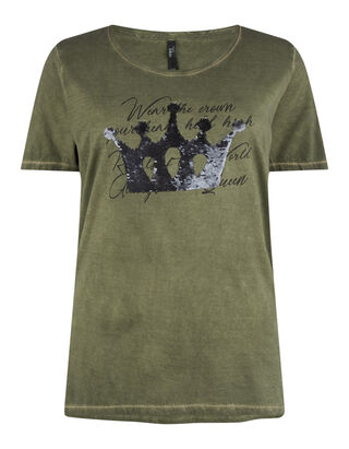 Damen T-Shirt mit Message-Print 