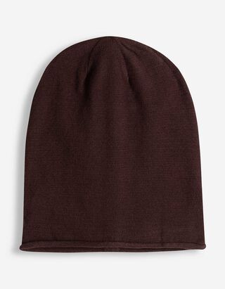 Beanie - Effen - bruin