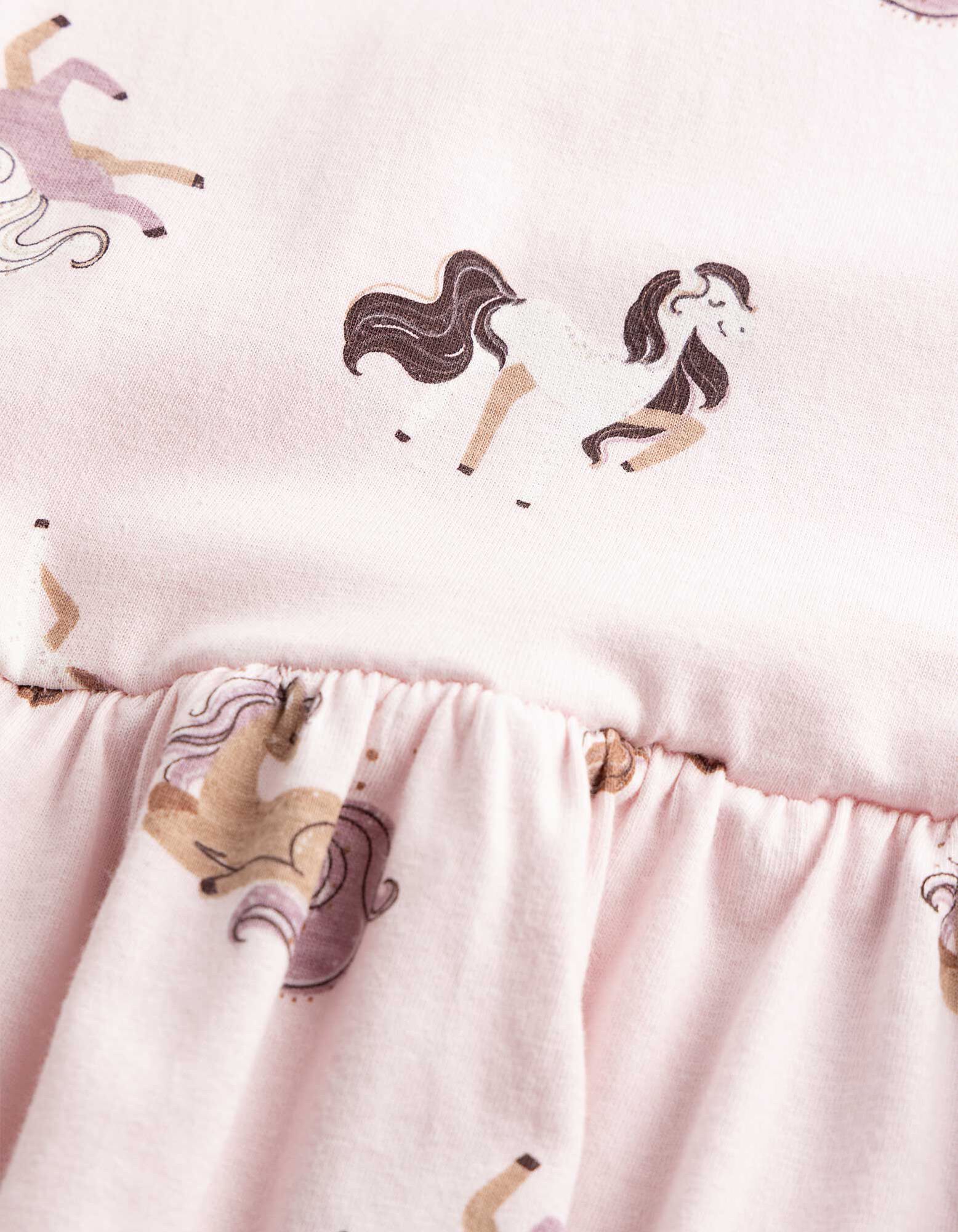 Jurk - Print all-over - Lichtroze