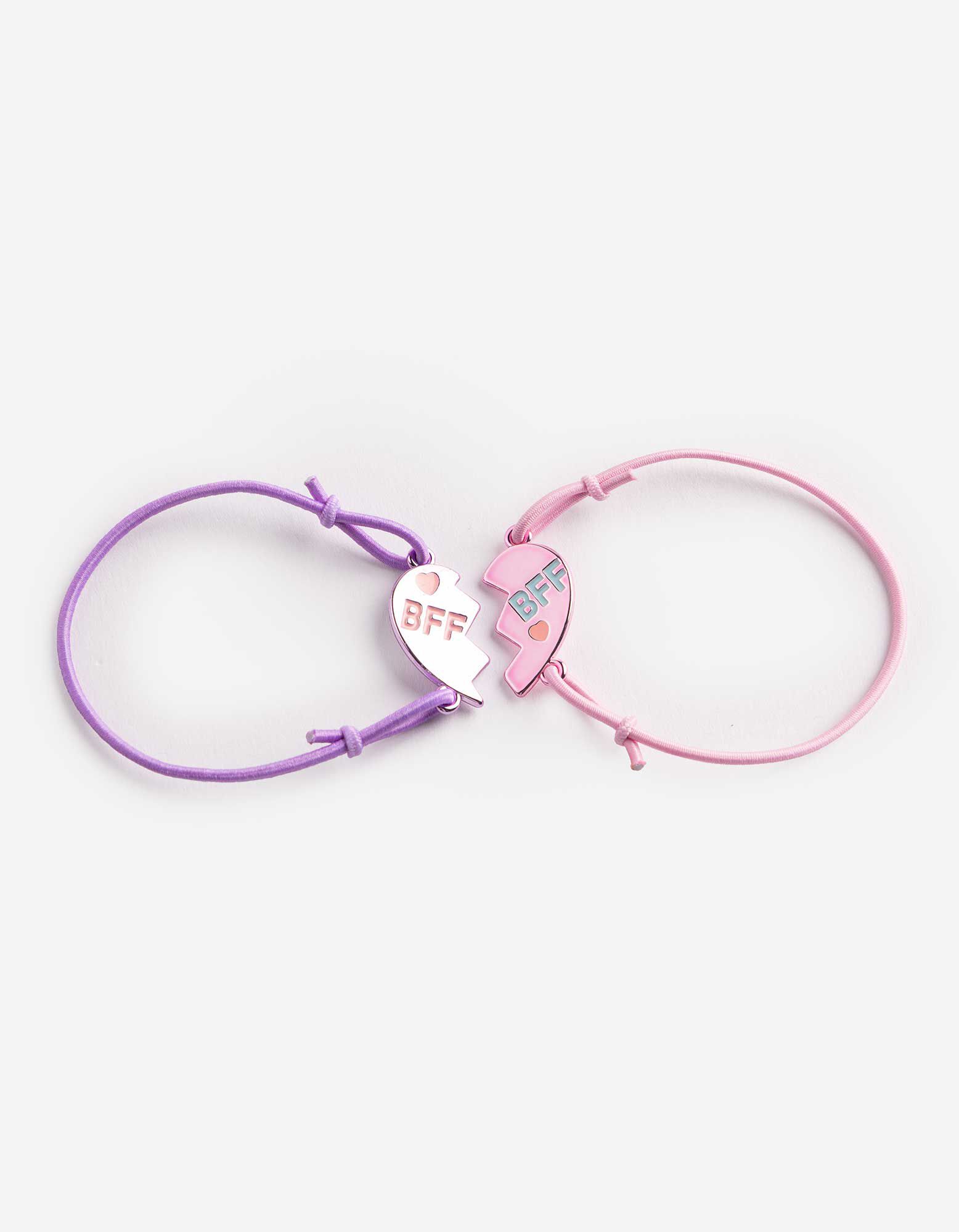 Freunschaftsarmband - Metallic-Details - Pink