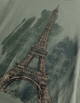 T-Shirt - Glitzerprint - Khaki