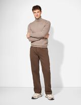 Džínsy - Normálny sed - hneda