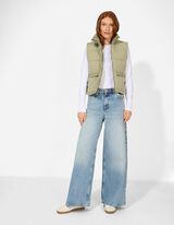 Steppweste - Cropped - dunkelgr&uuml;n