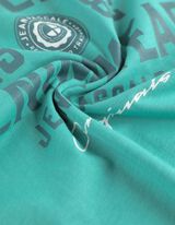 T-shirt - Frontprint - turkusowy