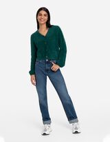 Kardigán - Kötött ruha - sötétzöld