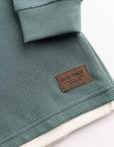 Sweatshirt - Labelpatch - Gr&uuml;n