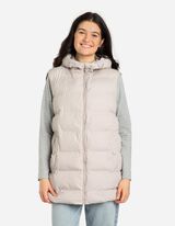 Bodywarmer - Capuchon met tunnelkoord - beige
