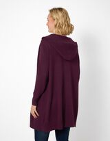 Cardigan - einfarbig - Dunkelrot