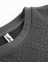 bluza - troczek na dole - szary