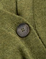 Cardigan lungo - Scollo a V - verde