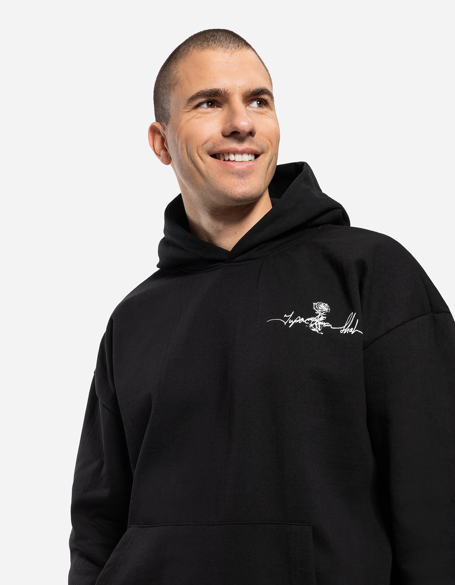 gaΛu Bluză cu glugă - 2Pac - Negru - Takko Fashion