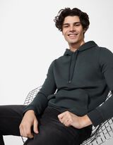 bluza z kapturem - Mieszanka bawełny - ciemny zielony