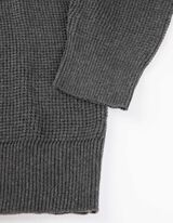 Troyer - Tkanina waflowa - ciemny szary