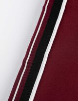 Široké nohavice - Galónové pásy - tmavocervena