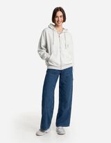 Felpa aperta - Vestibilità comoda - grigio chiaro