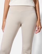 Leggings - Feinripp - beige