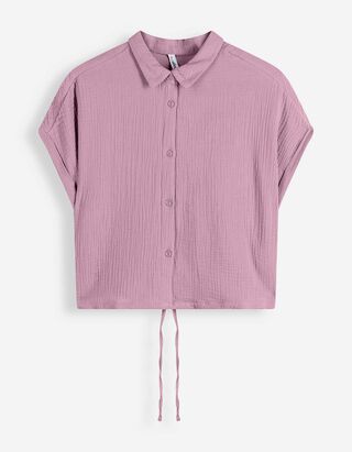 Hemd - Musselin - lila