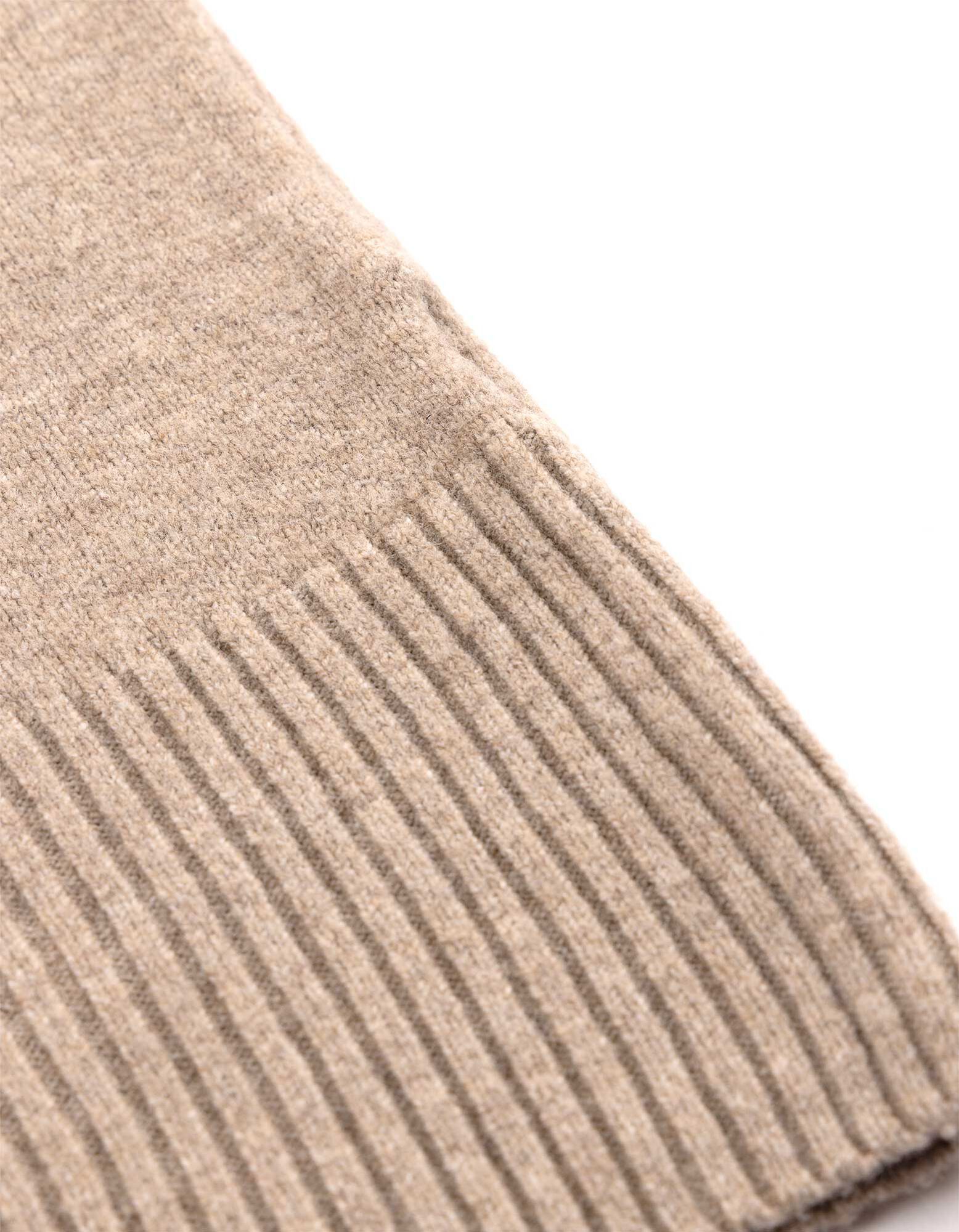 Top en tricot - Zip - Brun