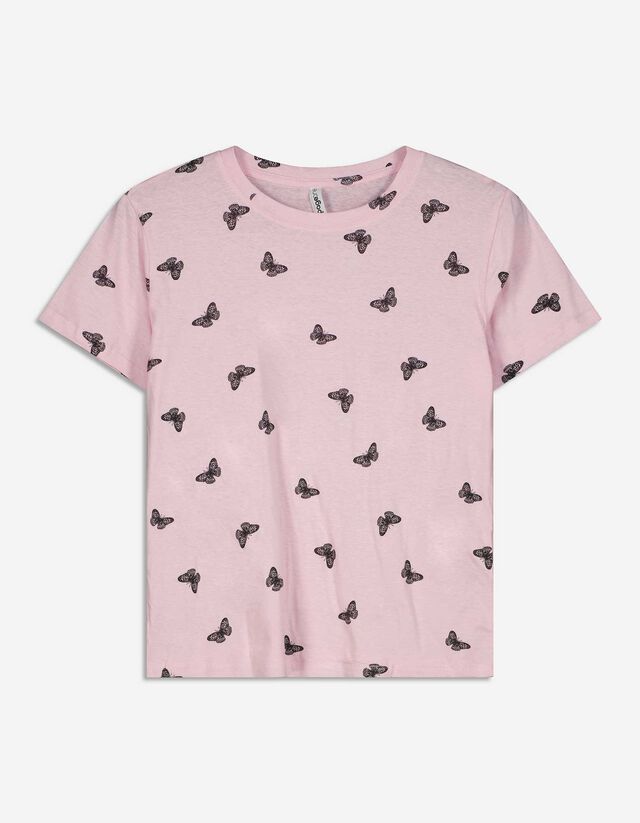 Tricou - Imprimeu allover - Roz