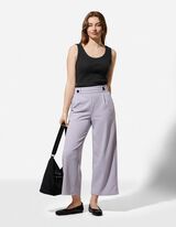 Top - Rippenstruktur - schwarz