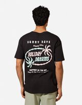 T-Shirt - R&uuml;ckenprint - dunkelgrau