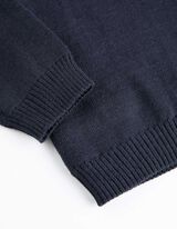 Strickpullover - Rundhals-Ausschnitt